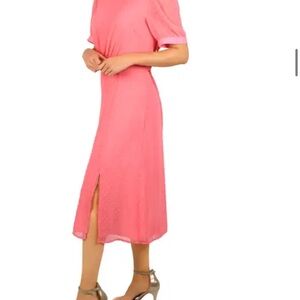 Julia Jordan Pink Flutter Sleeve Sundress
